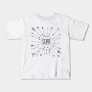 Soar on Wings like Eagles - Isaiah 40:30-31 Kids T-Shirt